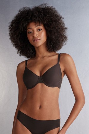 Beige Brown Intimissimi Francesca Ultimate Balconette Women Bra | 4KoXIT4e