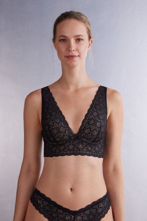 Black Intimissimi Asia Balconette Women Bra | 2IWo8T37