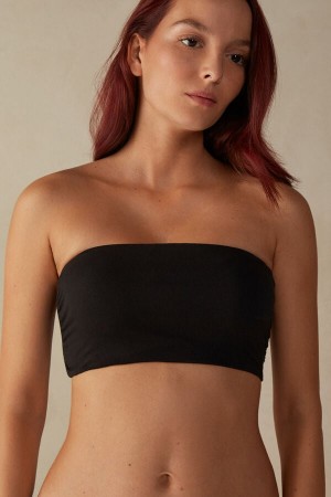 Black Intimissimi Cotton Women Bra | 0KJbhiei