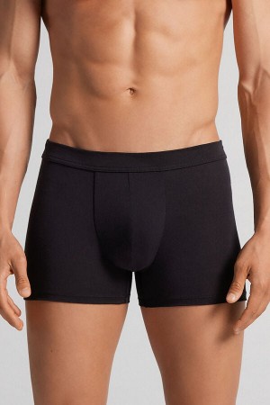 Black Intimissimi Modal And Silk Men Boxer | beR1A4e6