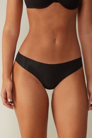 Black Intimissimi Seamless Cottonzilian Women Briefs | yYAnqIDp