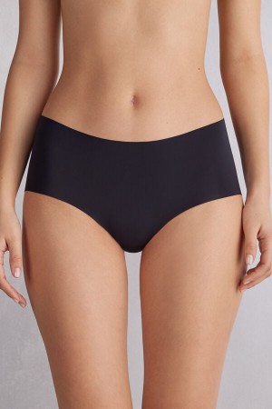 Black Intimissimi Seamless Microfiber Hipster Women Briefs | UIhGjTIC