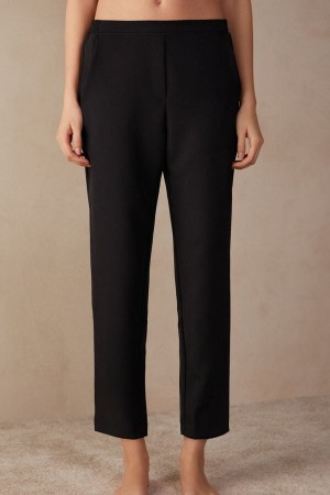 Black Intimissimi TrouPockets Women Trousers | eipb39JN