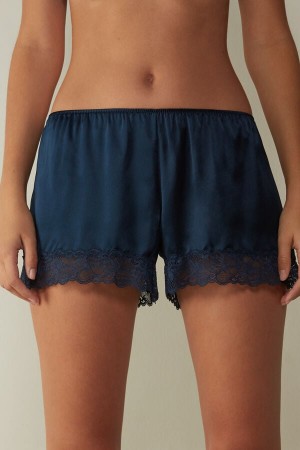 Blue Intimissimi Silk Women Shorts | 0IlnZl4Y