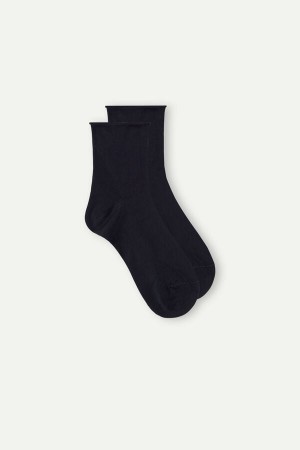 Blue Intimissimi Superior Cotton Ankle Men Socks | QDZYKj4r