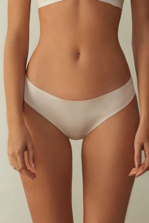 Cream Pink Intimissimi Seamless Cottonzilian Women Briefs | h2RJtX4Q