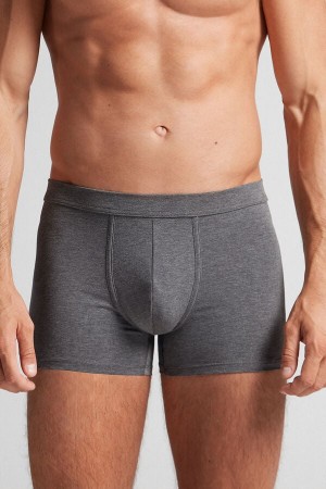 Deep Grey Intimissimi Superior Cotton Men Boxer | r1juqGR1