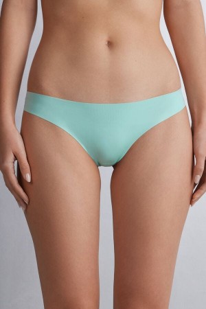 Green Intimissimi Brazilian Seamless Ultra Light Microfiber Women Briefs | wvN9ufWg