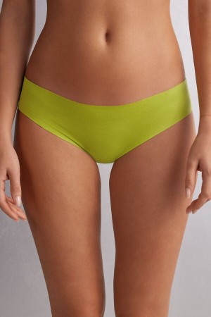 Green Intimissimi Seamless Cotton Women Panties | cBAAuguD