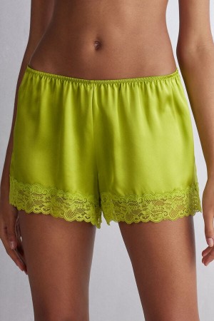 Green Intimissimi Silk Women Shorts | 2oGDpDrY