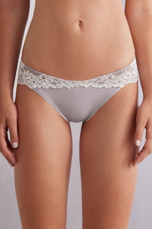 Grey Intimissimi Pretty Flowers Women Panties | 8wzZ3295