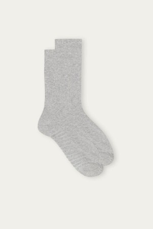 Grey Intimissimi Short Terrycloth Men Socks | 76pyYhZU