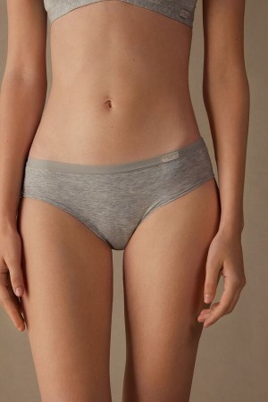 Light Grey Intimissimi Cozy Cotton Women Panties | TunClZNo