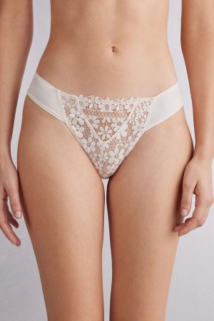 Light Yellow / Beige Intimissimi Romance Yourselfzilian Women Briefs | pKjDyeUt