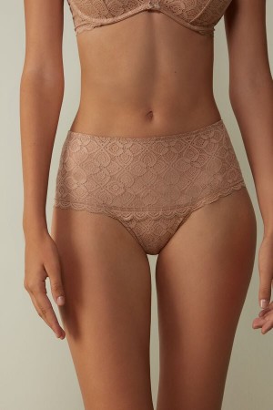 Orange Beige Intimissimi Lace Hipster Women Briefs | YaJbU0XU