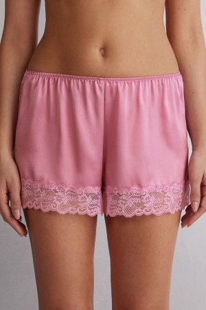 Pink Intimissimi Silk Women Shorts | YavzZsc5