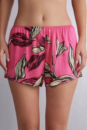 Pink Intimissimi Sweet Like Sugar Viscose Satin Women Shorts | lNXy2DiT