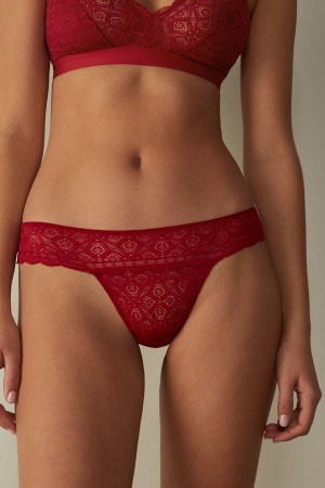 Red Intimissimi Lacezilian Women Briefs | uQsDQBAX