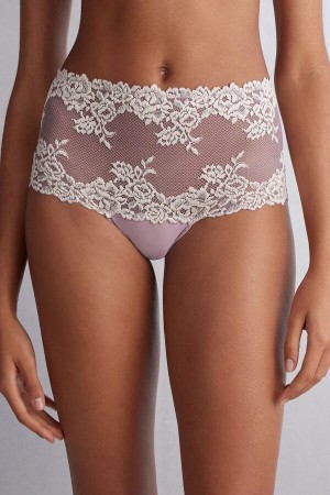 White Intimissimi Pretty Flowers Hipsterzilian Women Briefs | DjufhmDv