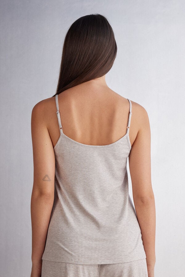 Beige Intimissimi Chic Comfort Modal Women Tank Top | QK0Cfe4h