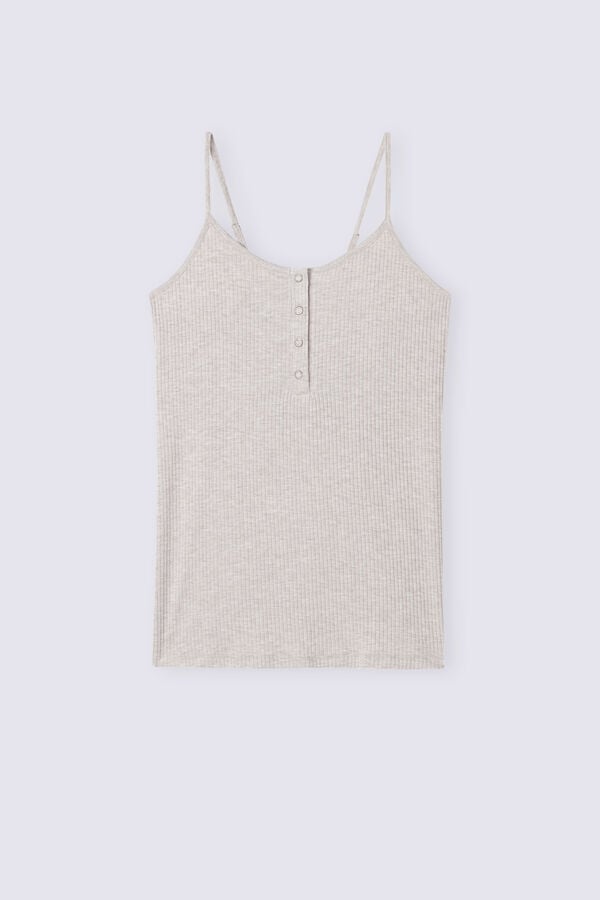 Beige Intimissimi Chic Comfort Modal Women Tank Top | QK0Cfe4h