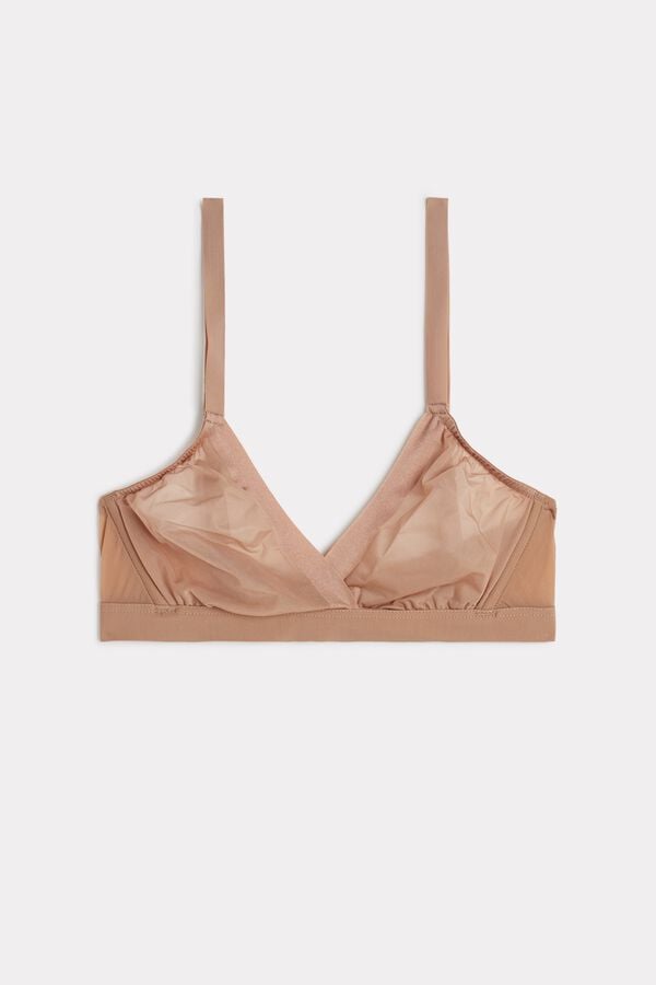 Beige Intimissimi Emma Invisible Touch Triangle Women Bra | hXm5ZifI