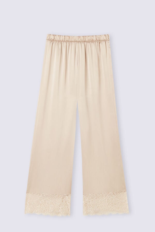 Beige Intimissimi Living In Luxe Silk Women Pants | DY9yurHQ