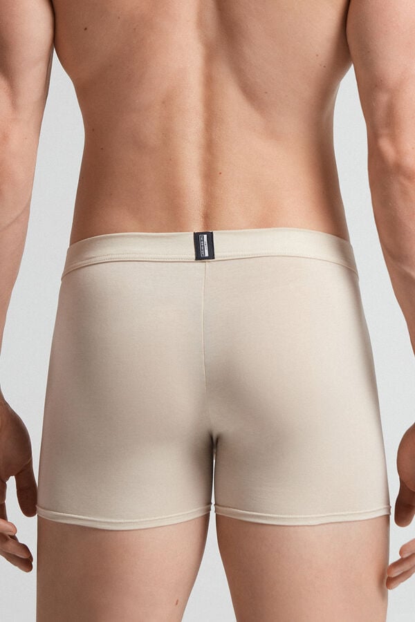 Beige Intimissimi Natural Fresh Cotton Men Boxer | 9z8RJQuS