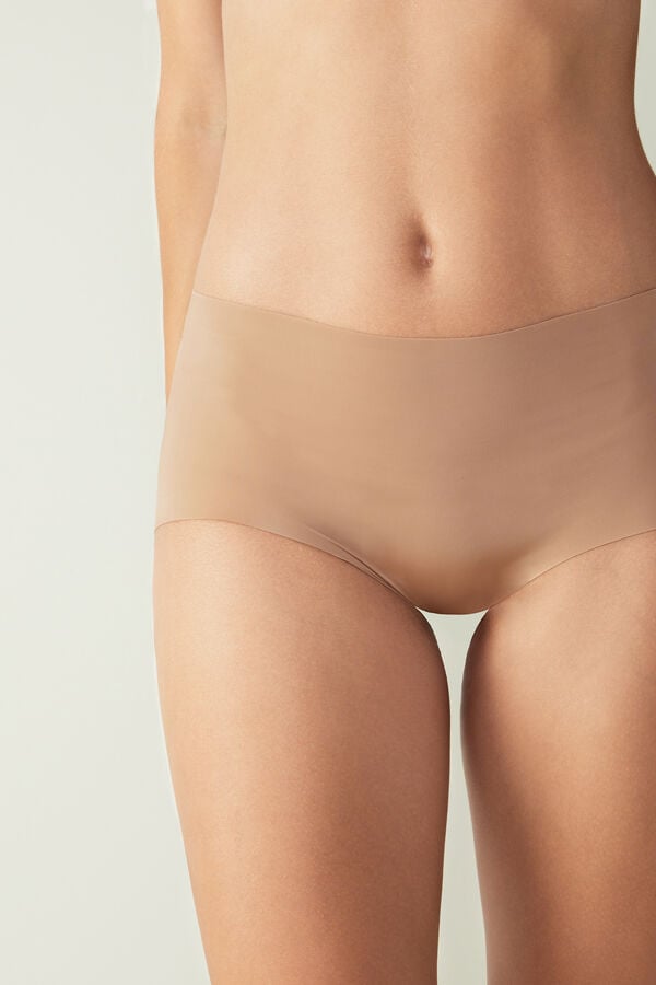 Beige Intimissimi Seamless Microfiber Hipster Women Briefs | u2208XFD