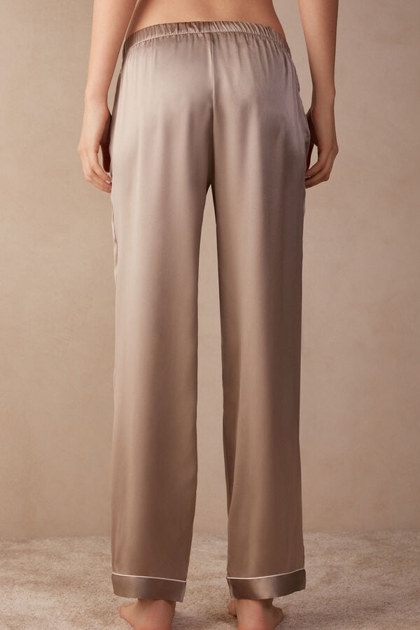 Beige Intimissimi Silk Satin Women Pants | TWcNHpFn