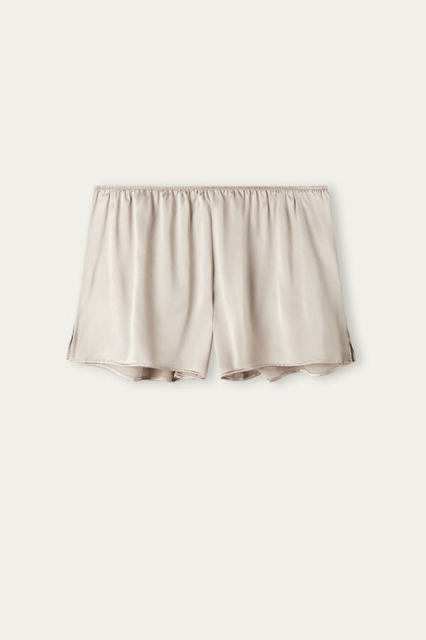 Beige Intimissimi Smooth Silk-Satin Women Shorts | ocyCiUnu