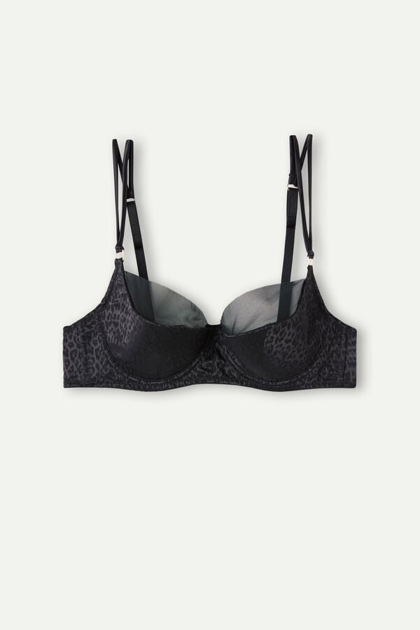 Black Intimissimi Cool Minimal Demi Women Bra | k1Yk7D0l