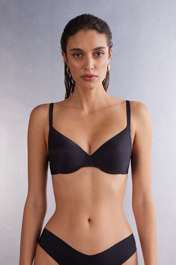 Black Intimissimi Francesca Ultimate Balconette Women Bra | XjczcNok