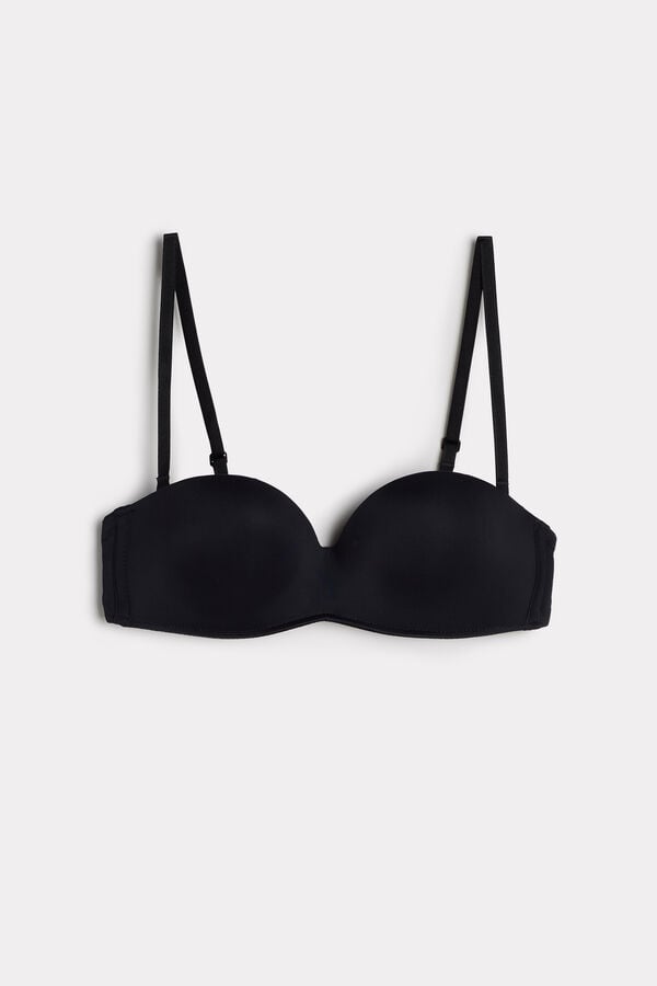 Black Intimissimi Gioia Bandeau Women Bra | wTnm9gzU