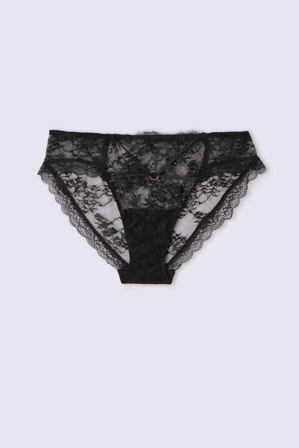 Black Intimissimi Intricate Surface Women Panties | gmgXbT56