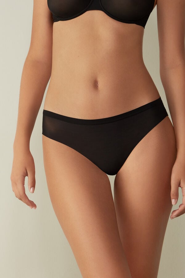 Black Intimissimi Invisible Touchzilian Women Briefs | zfAci9Al