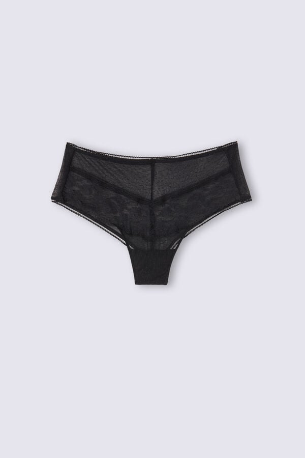 Black Intimissimi Lace Never Gets Old Hipsterzilian Women Briefs | 8JKzaft7