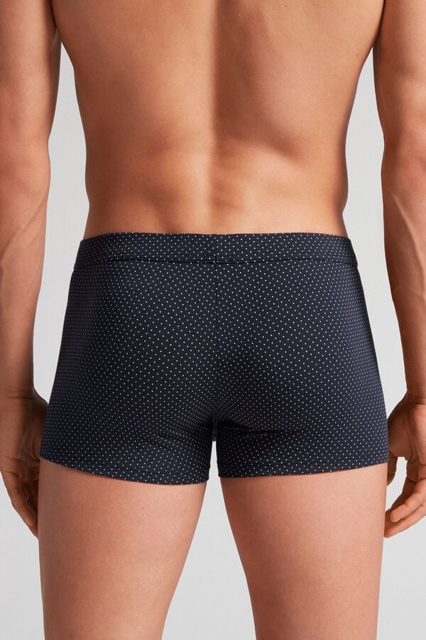 Black Intimissimi Micro Dot Natural Fresh Supima® Cotton Men Boxer | B3XnyY7Z