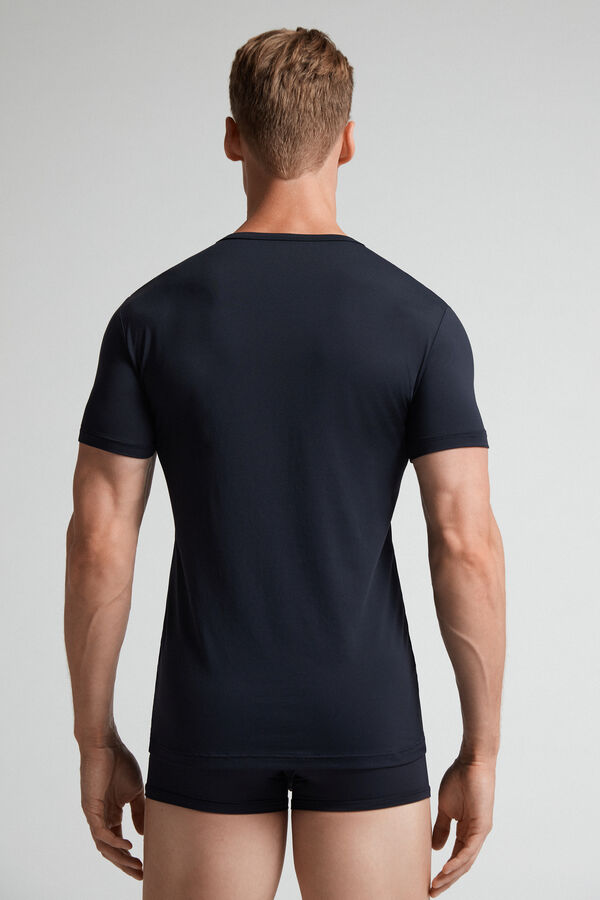 Black Intimissimi Microfiber Men T-Shirt | m4i3wSQa