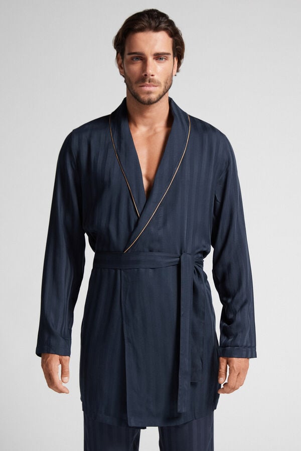 Black Intimissimi Modal Men Robe | DKF6JGeh