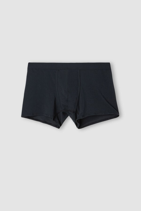 Black Intimissimi Natural Fresh Cotton Men Boxer | UUZfNZ77