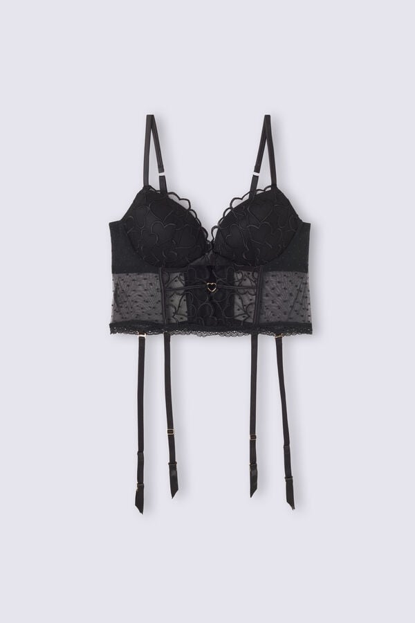 Black Intimissimi Queen Of Hearts Silvia Merrywidow Women Corset | shRIy6xI