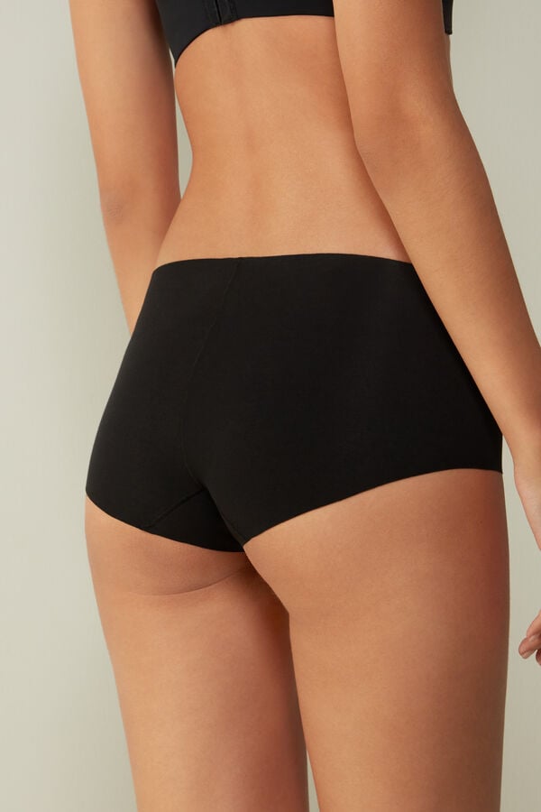 Black Intimissimi Seamless Cotton Hipster Women Briefs | kizr1c6x