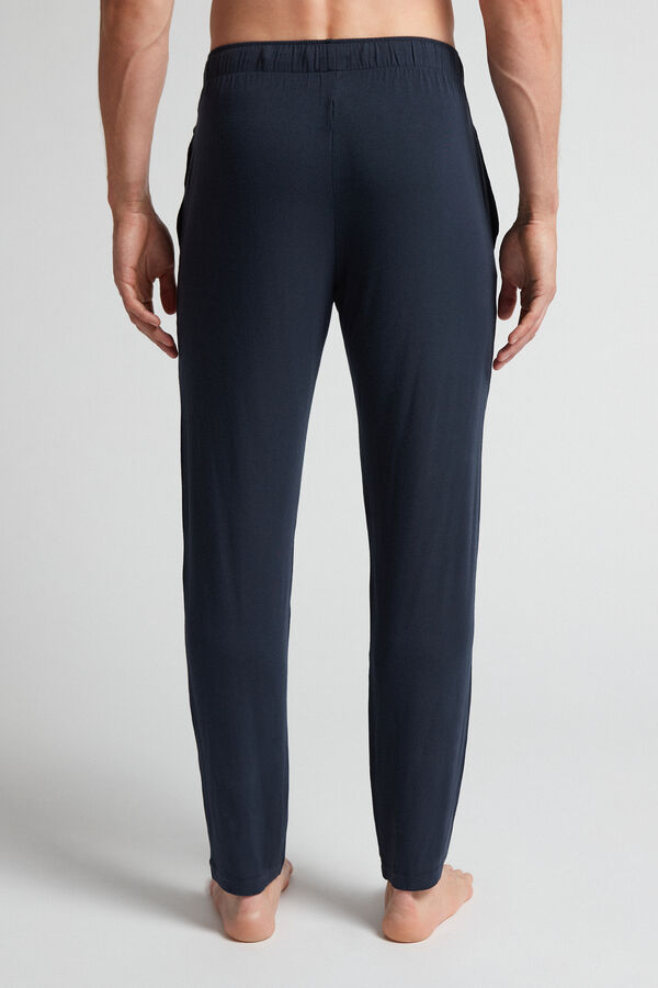 Black Intimissimi Silk And Modal Men Trousers | hrlUGUkF