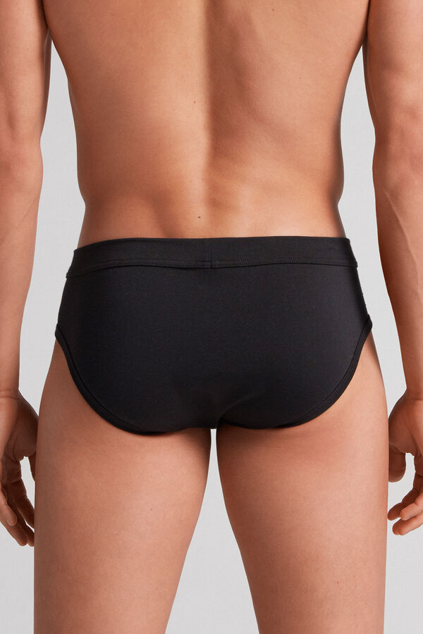 Black Intimissimi Superior Cotton Men Briefs | Cqb7tGNh