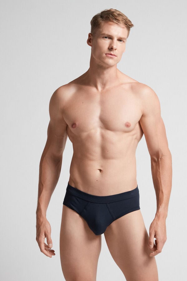 Black Intimissimi Superior Cotton Men Briefs | DnXlU507