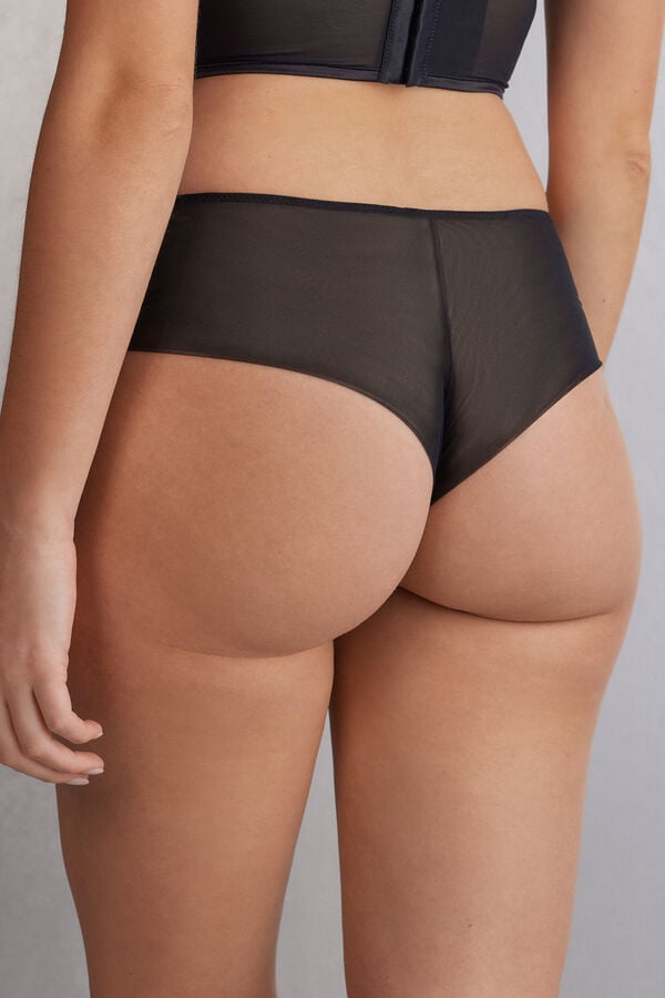 Black / Beige Intimissimi Luxury Moments Hipsterzilian Women Briefs | wyU1v3XD