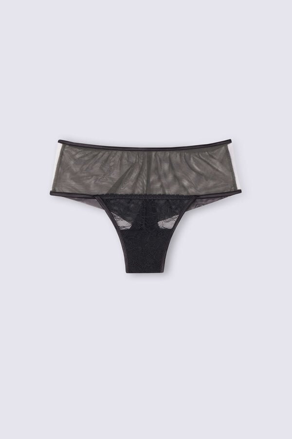 Black / Beige Intimissimi Luxury Moments Hipsterzilian Women Briefs | wyU1v3XD