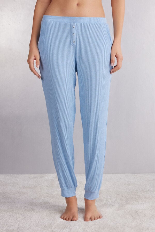 Blue Intimissimi Chic Comfort Full Length Modal Women Pants | ZSYAHUiz