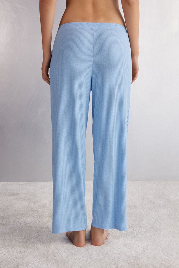 Blue Intimissimi Chic Comfort Full Length Modal Palazzo Women Pants | 7eJB8zhT